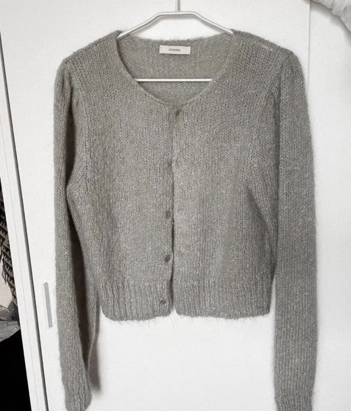 아모멘토 뉴그랜마 가디건 그레이 상품이미지2