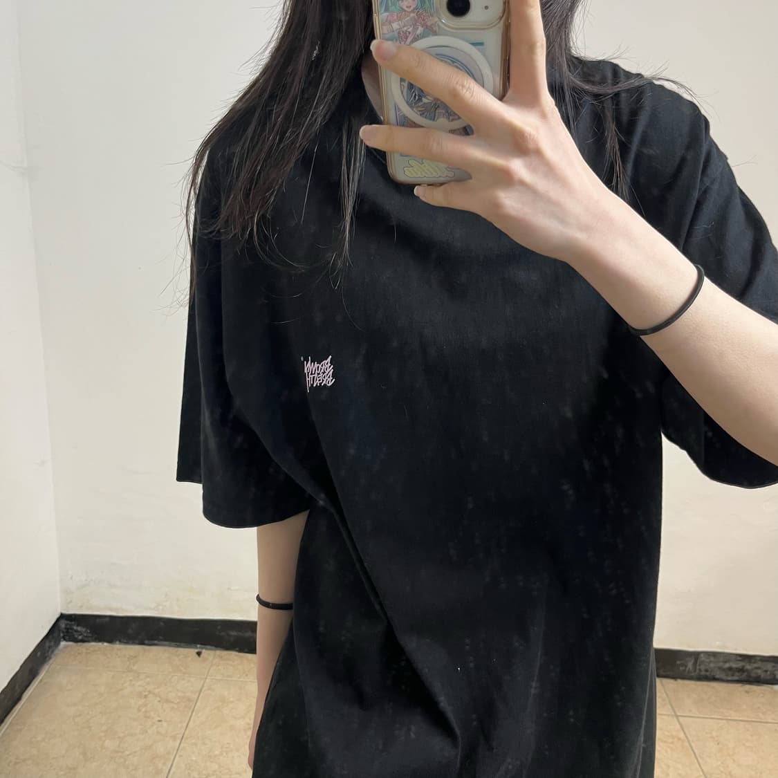 Brown Breath black t-shirt 상품이미지2