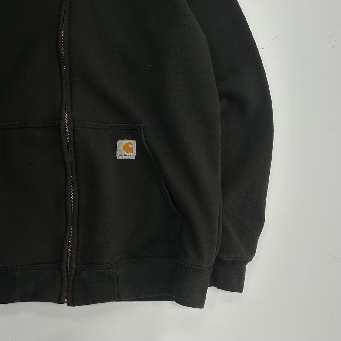 Carhartt 칼하트 오리지널 핏 블랙 후드집업  상품이미지4