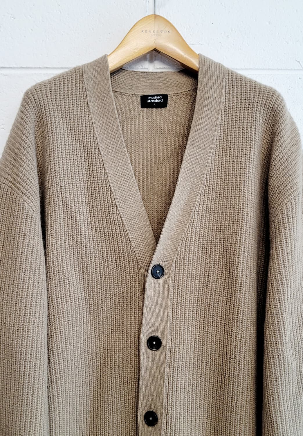 [XL~XXL] 무신사스탠다드 램스울 오버사이즈 니트가디건 판매 상품이미지3