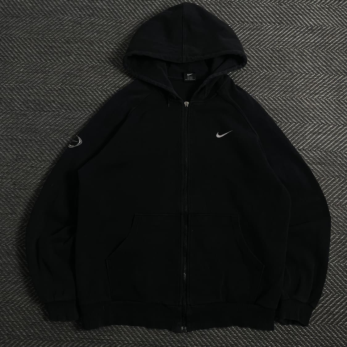 00s 나이키 올드스쿨 자수 로고 블랙 후드집업y 3958 상품이미지2