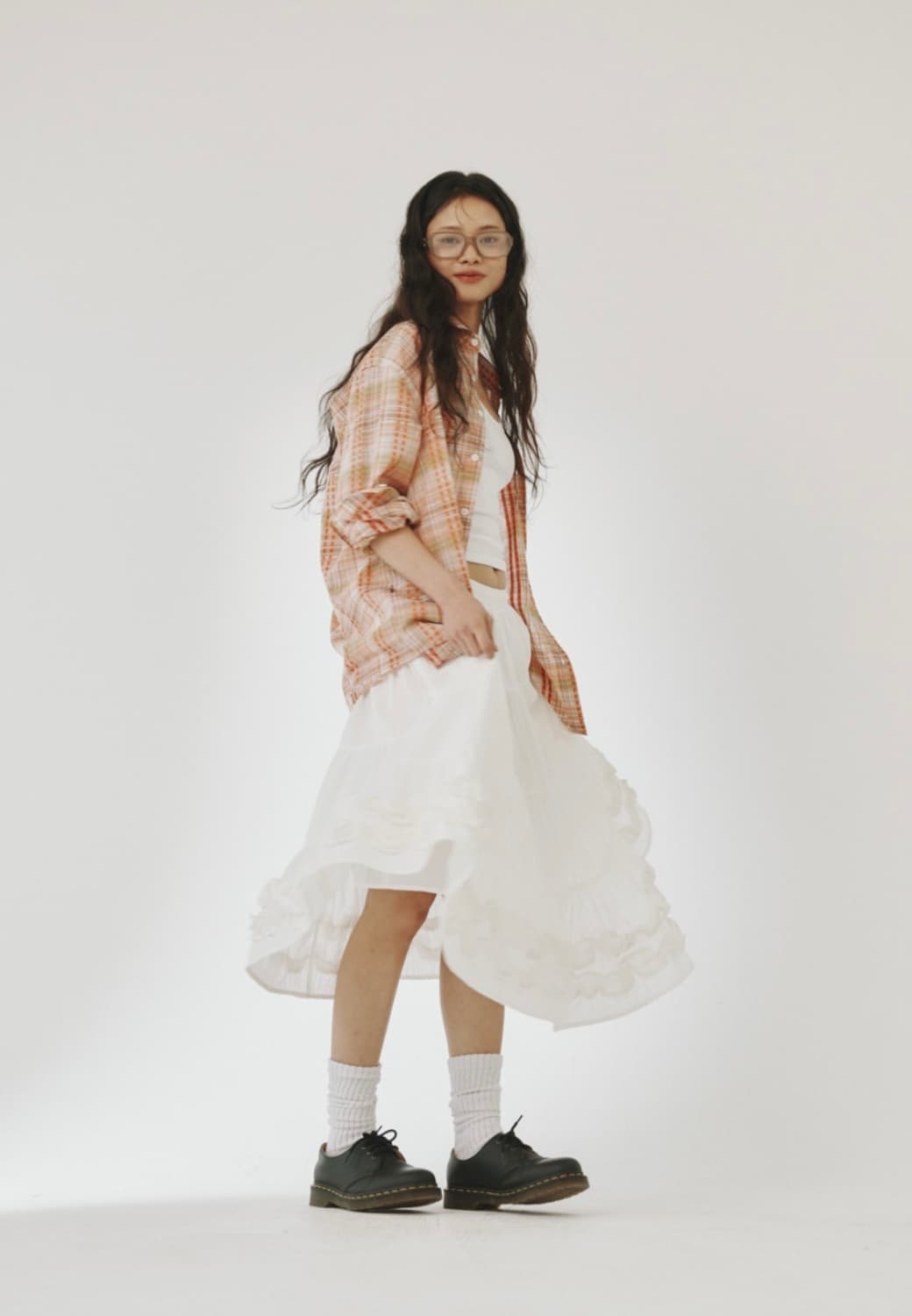 플리즈프로젝트 프릴스커트 화이트 상품이미지2