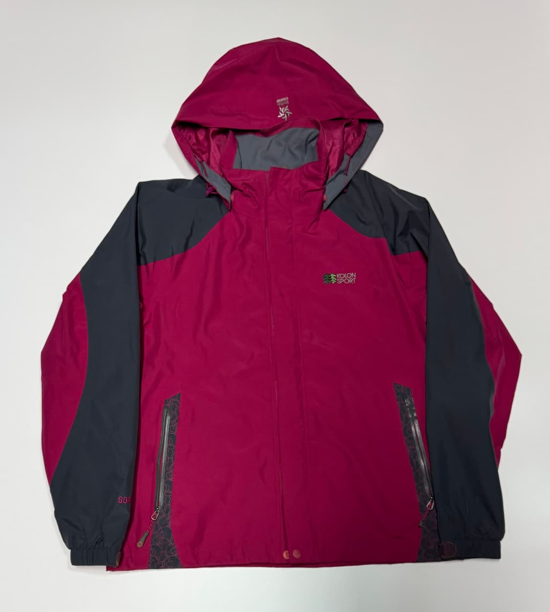 여성 코오롱 스포츠 고어텍스 등상 후드 바람막이 s 상품이미지1