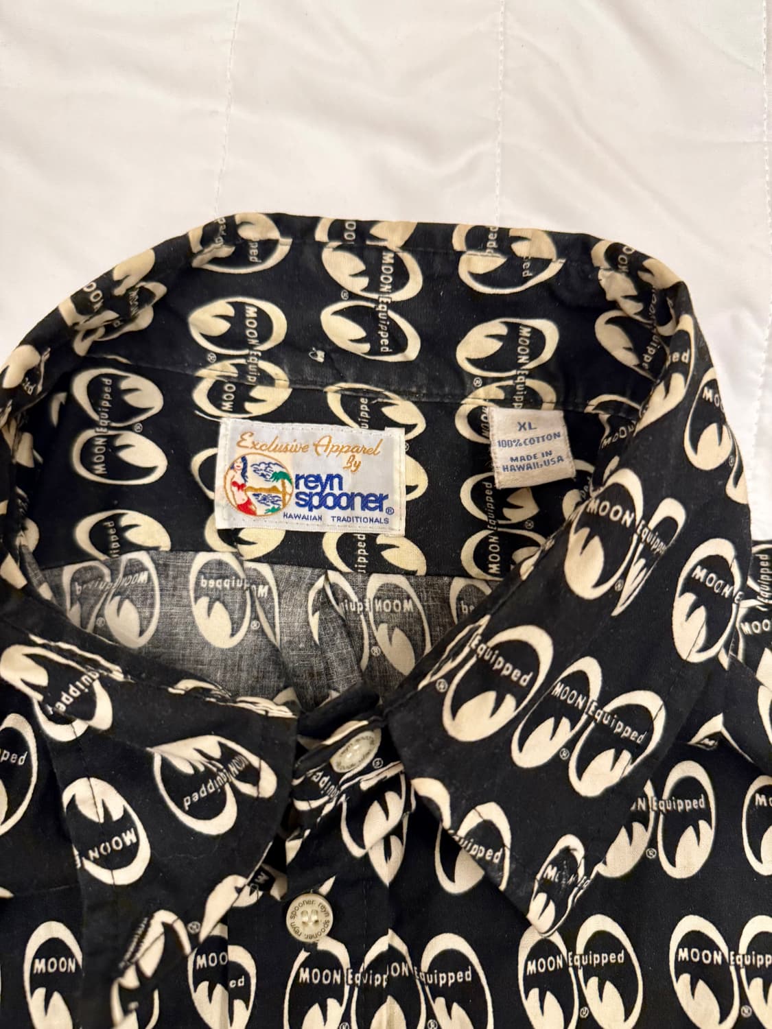 문아이즈 하프 버튼 하와이안 셔츠 상품이미지3