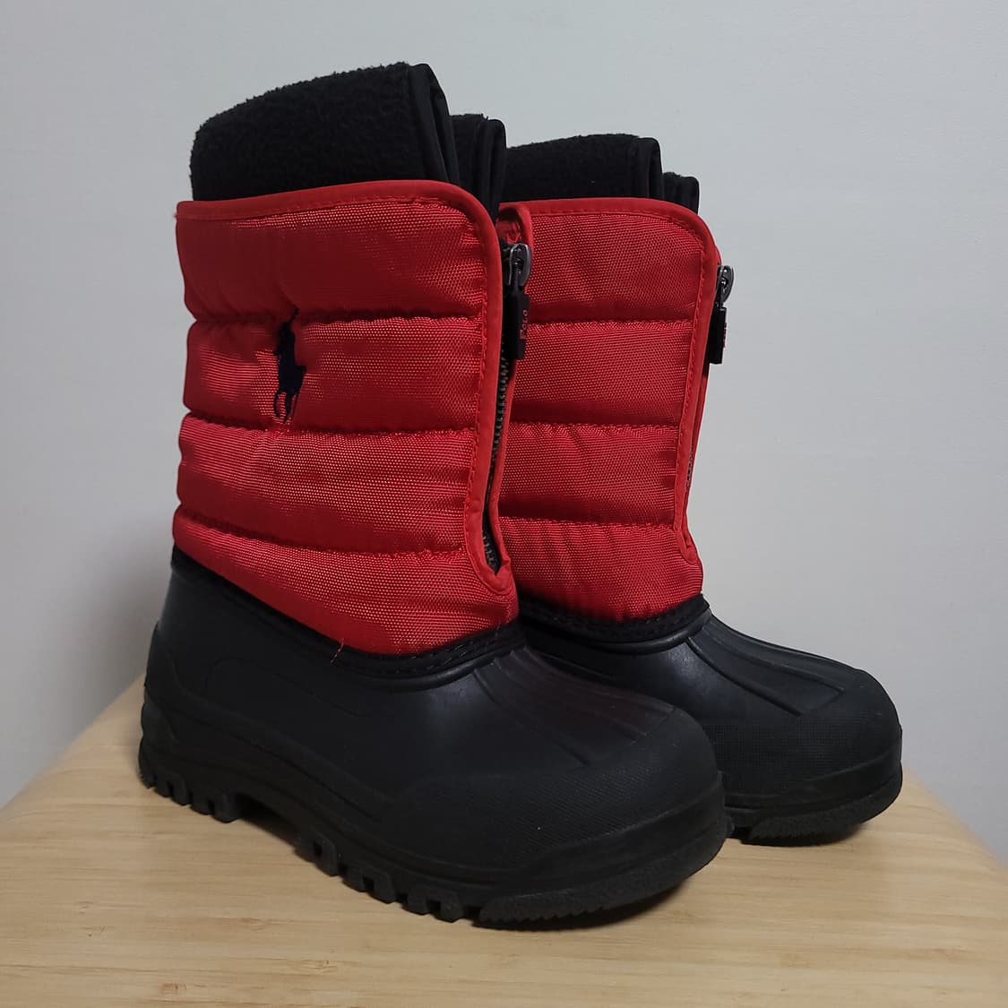 (170) POLO 폴로 랄프로렌 아동 부츠 레드 블랙 상품이미지5