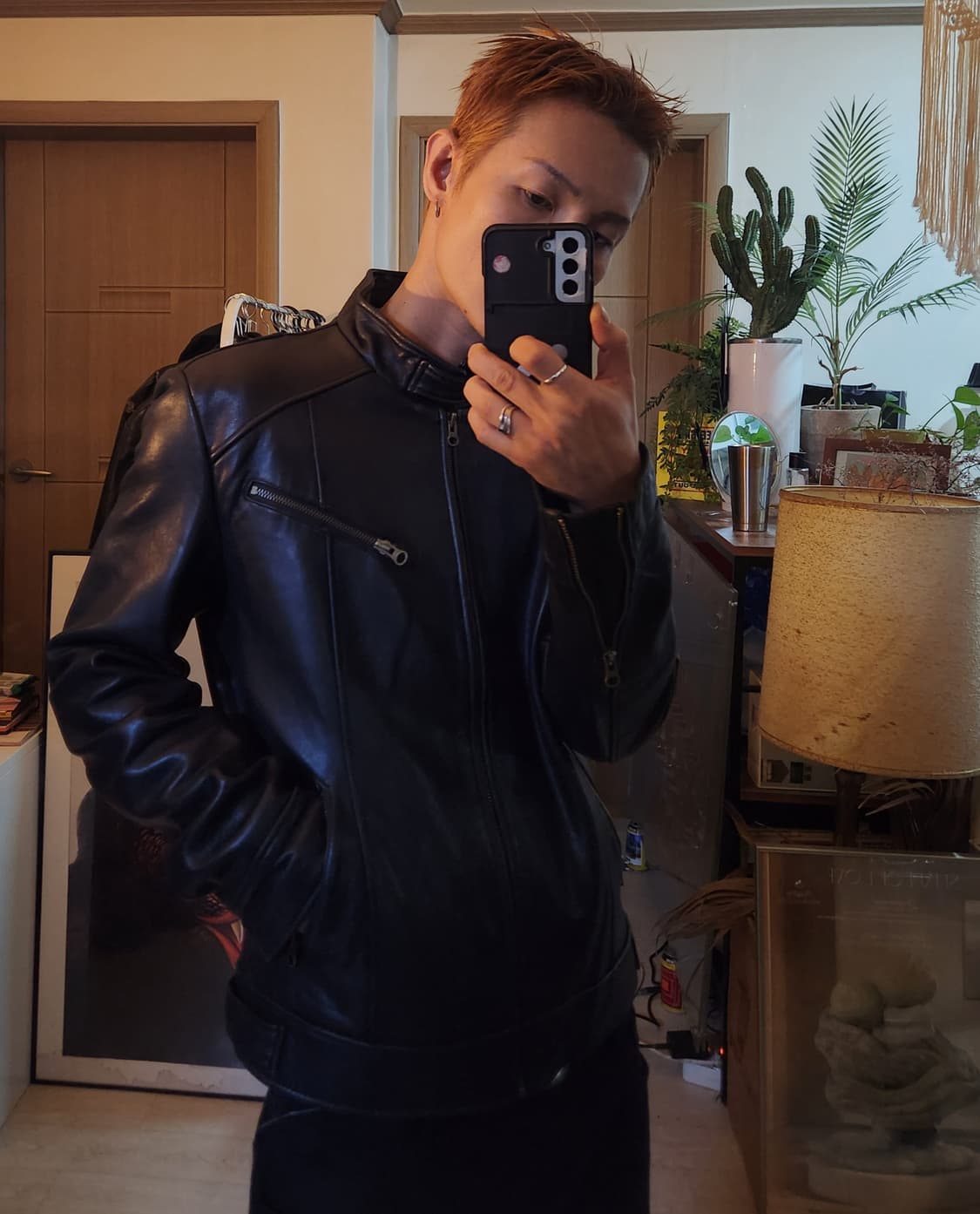 빈티지 램스킨 레더자켓 /쿠어/알렌느/해칭룸/인사일런스/느와르라르메스 상품이미지2