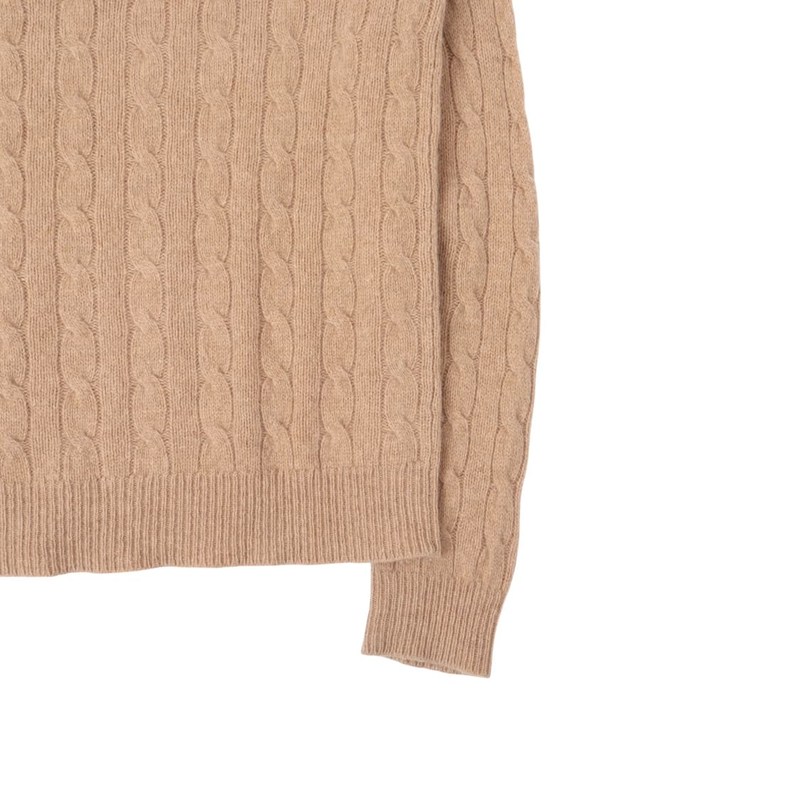폴로 랄프로렌 베이지 울 캐시미어 브이넥 니트 상품이미지7