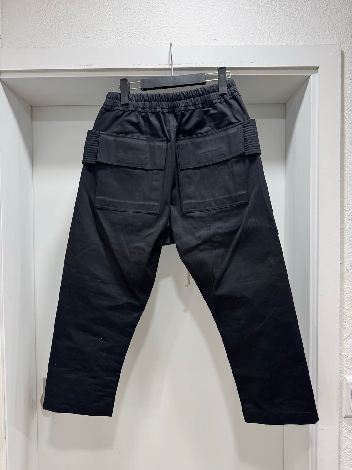 [S] 릭오웬스 크리치 카고 태권도 크롭팬츠 블랙 TW 상품이미지2