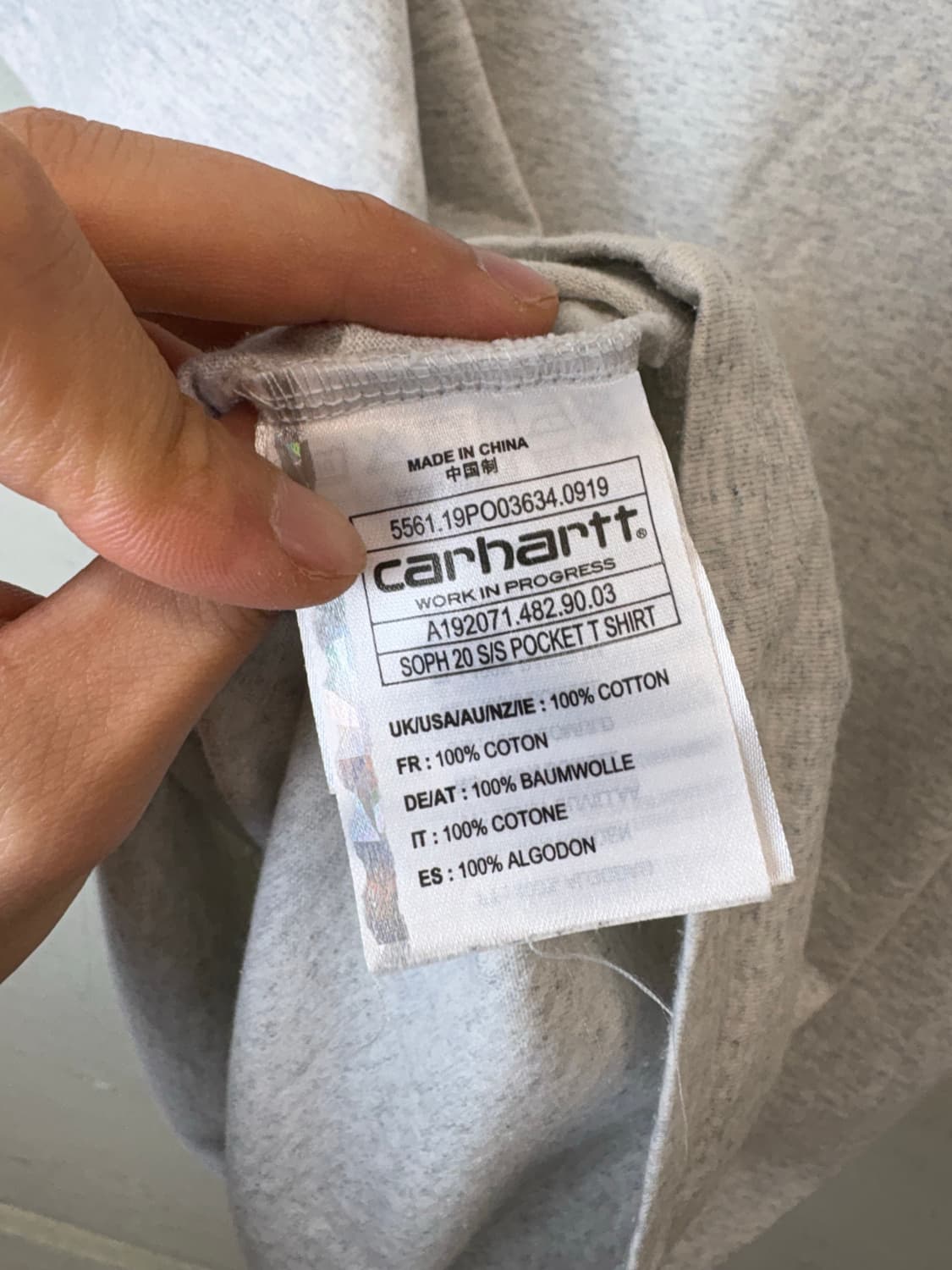 칼하트 소프넷 포켓 반팔티 상품이미지8