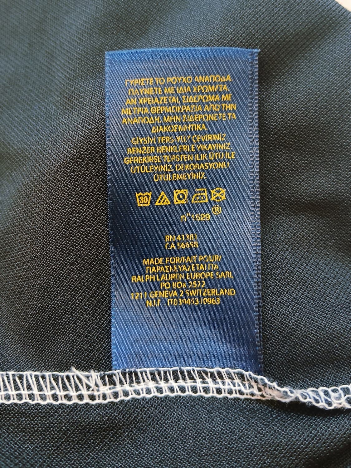 Polo Ralph Lauren 레드 화이트 블랙 배색 폴로셔츠 상품이미지9