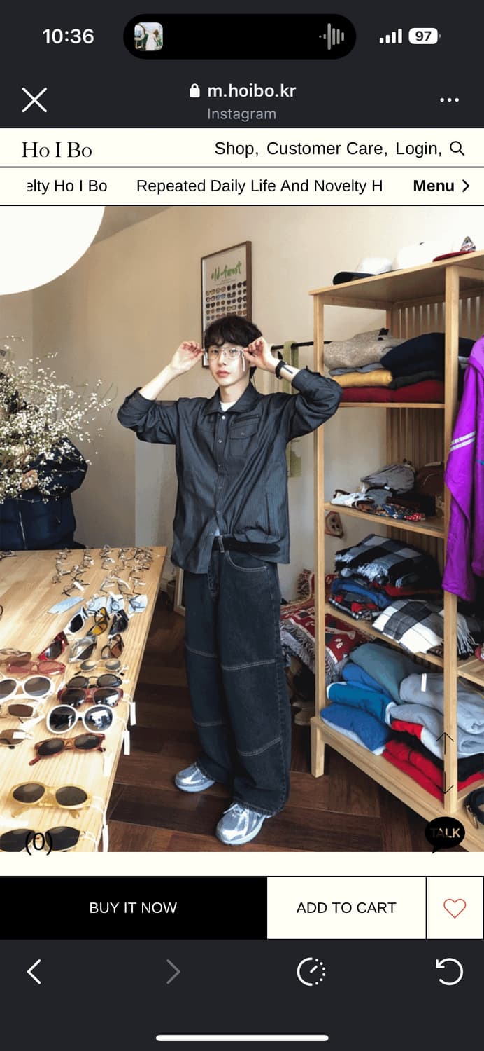 호아이보 웨스턴셔츠 블랙  상품이미지1