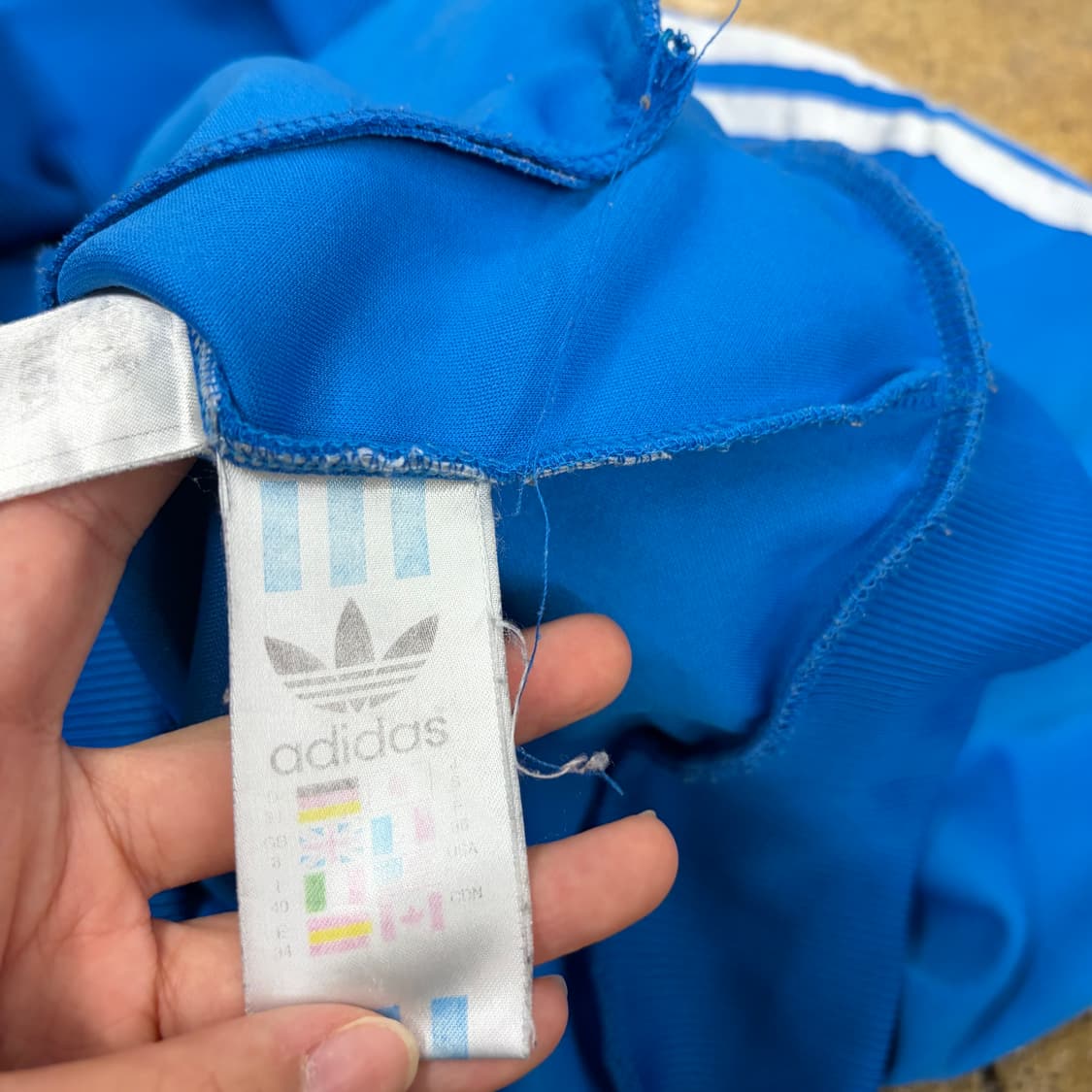 아디다스 오리지널 스포츠 블루 져지 트랙탑 상품이미지6