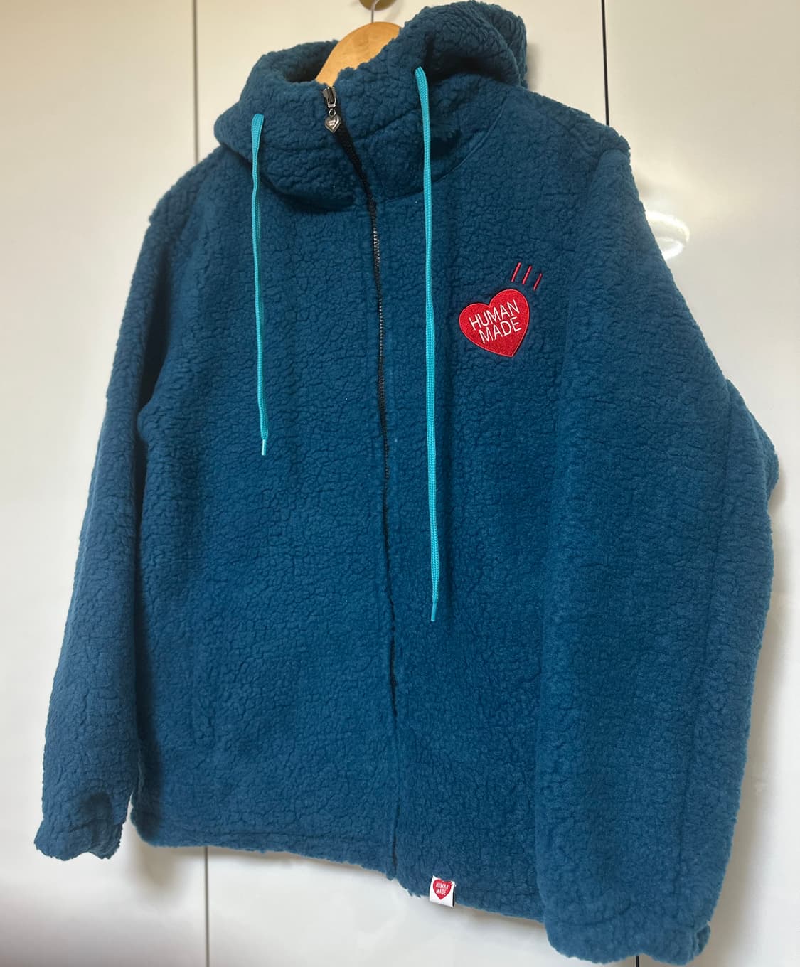 휴먼메이드 후리스 후드 집업 블루 상품이미지3