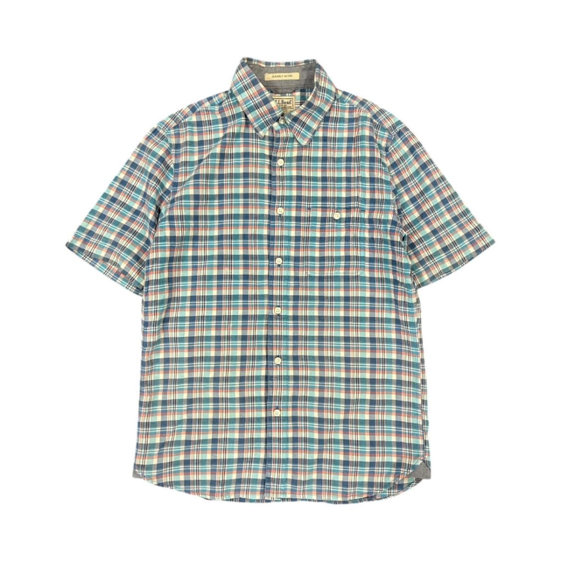 S) 엘엘빈 L.L.Bean 멀티컬러 체크 반팔 셔츠 TS-047 상품이미지1