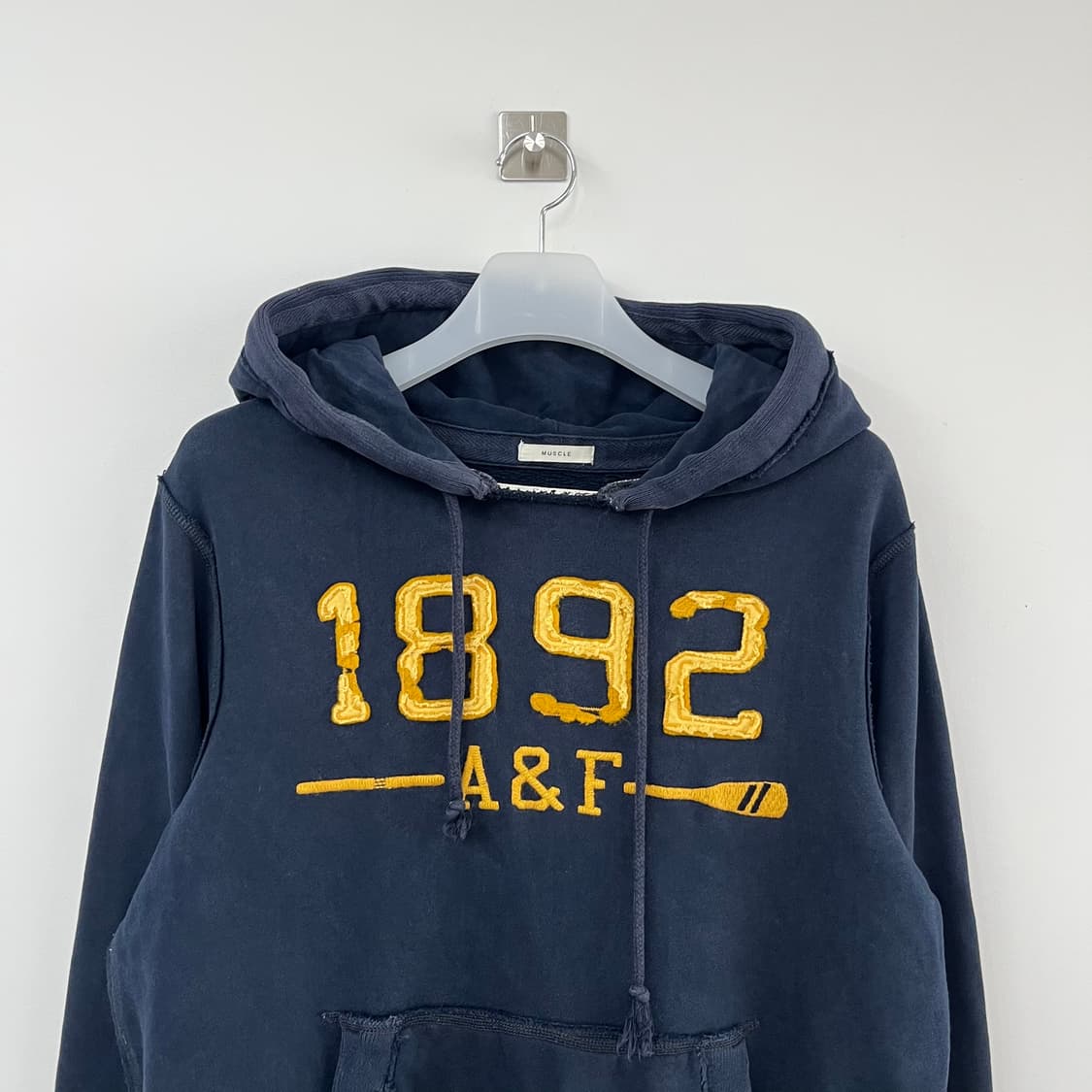 아베크롬비 자수로고 네이비 후드티 상품이미지4