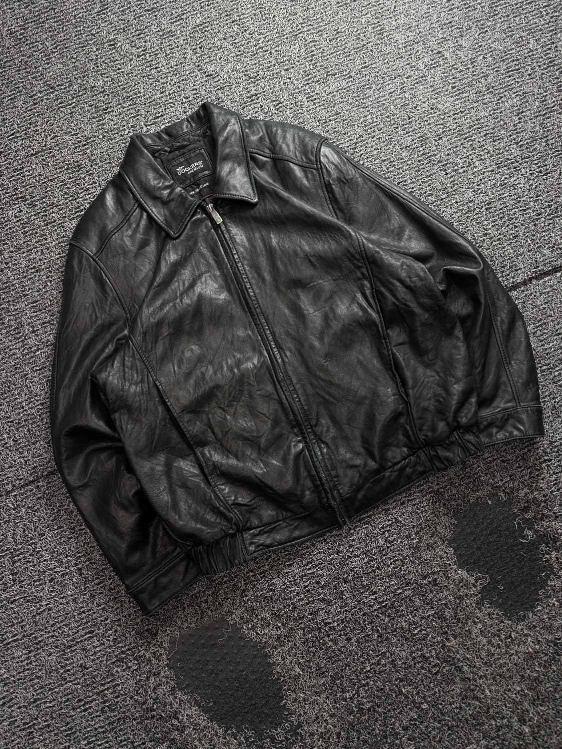 90s Docker 뉴질랜드 비건레더 싱글 레더 자켓 3801 상품이미지1