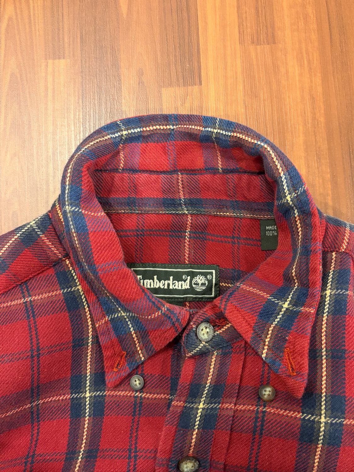00s Timberland 팀버랜드 플란넬 체크 셔츠 상품이미지7