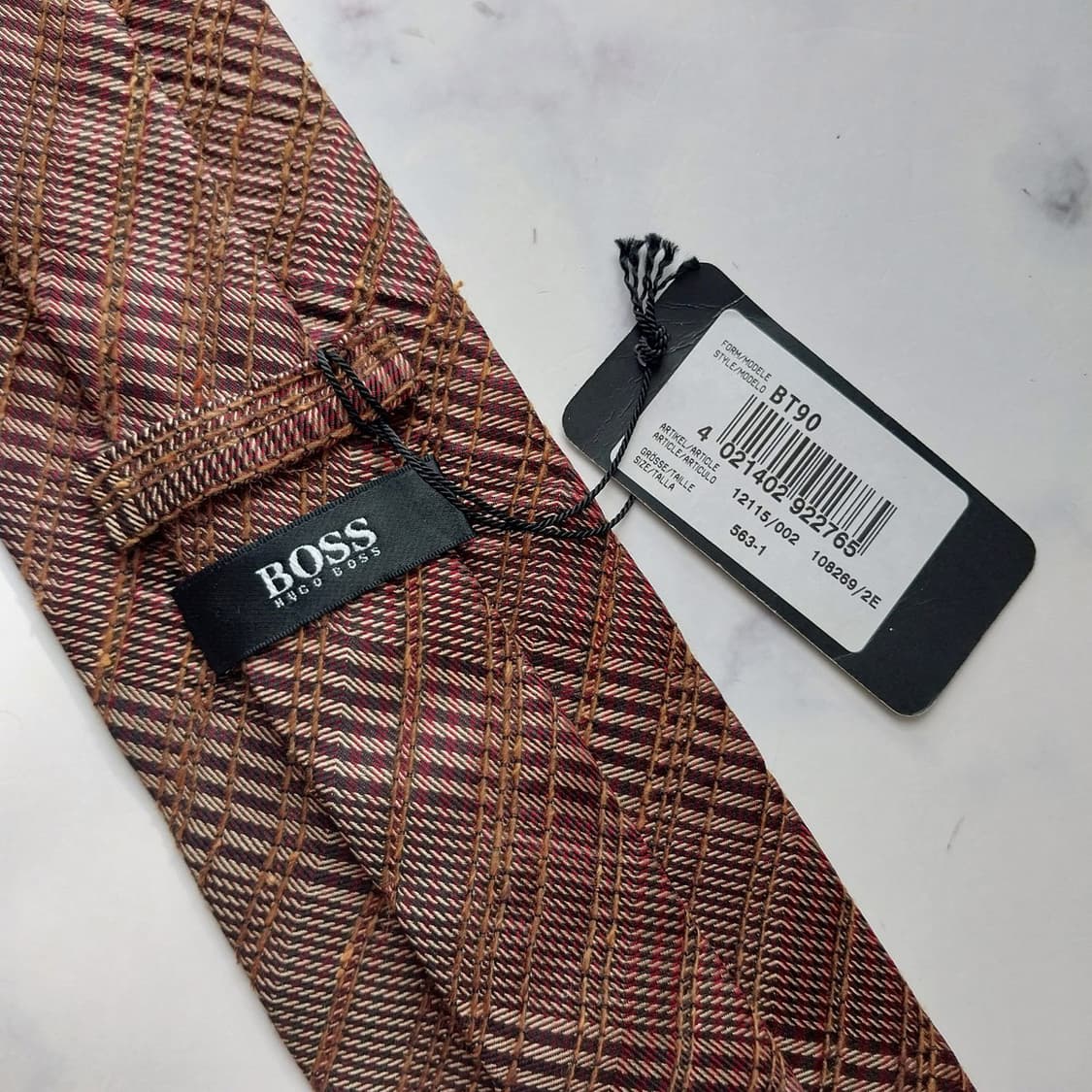 HUGO BOSS 휴고 보스 넥타이 브라운 K2237 새제품 상품이미지9