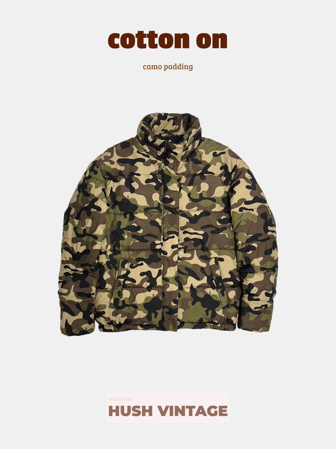cotton on 카모 패딩 상품이미지1
