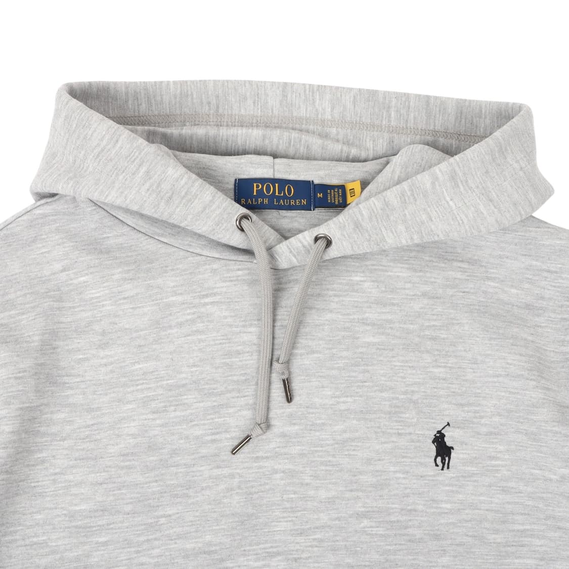 폴로 랄프로렌 QR 그레이 코튼 후드티 상품이미지2