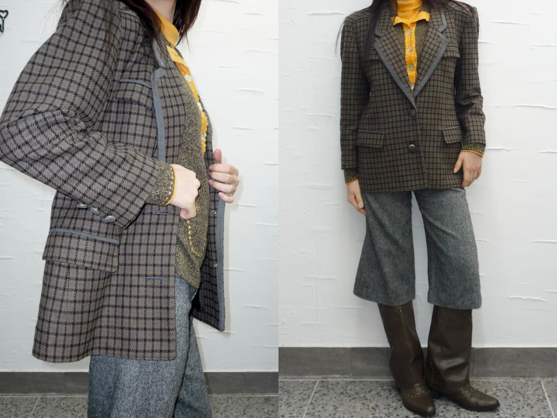 Heritage pattern wool jacket 상품이미지2