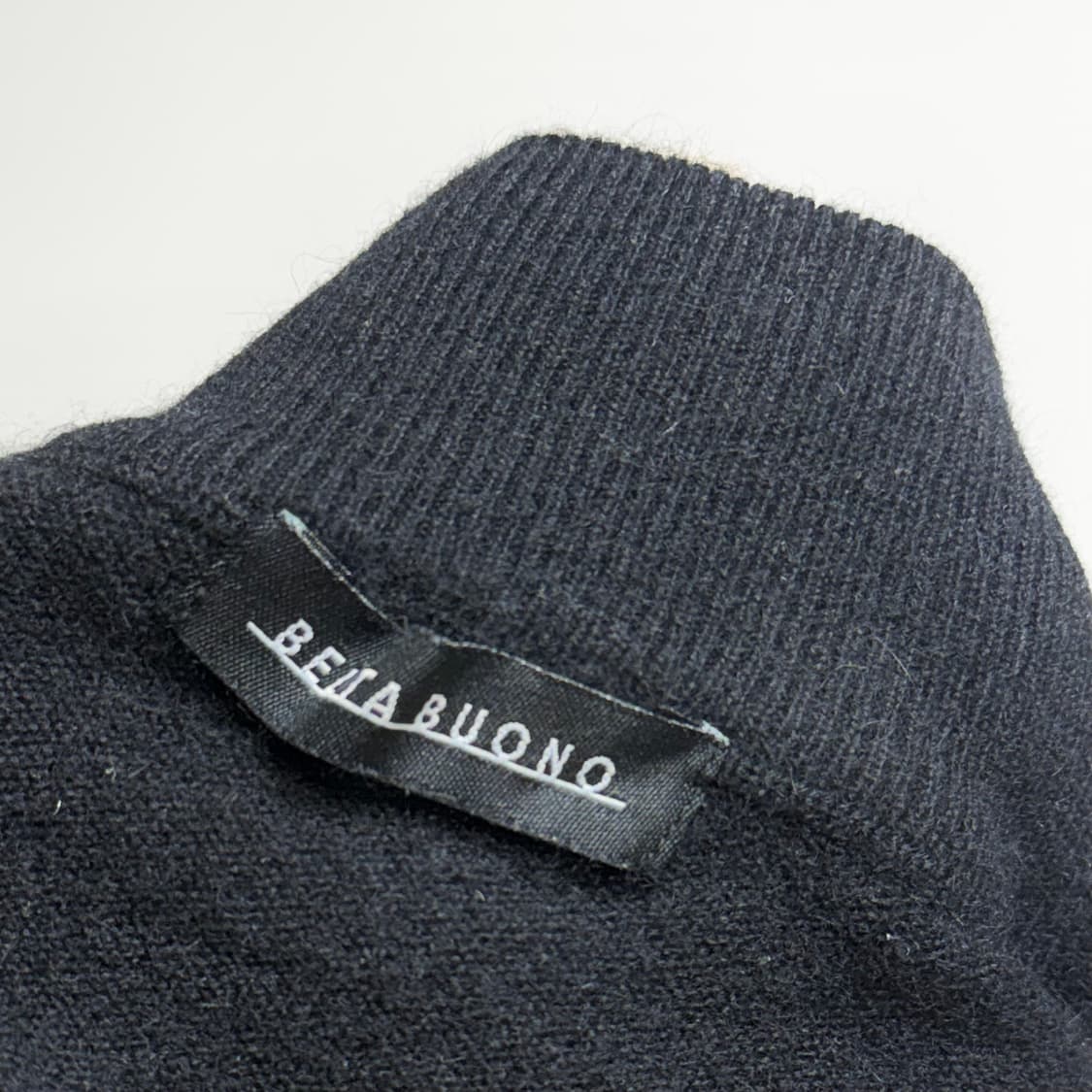 [캐시미어 100%] 블랙 하프넥 긴팔 니트 M 상품이미지5