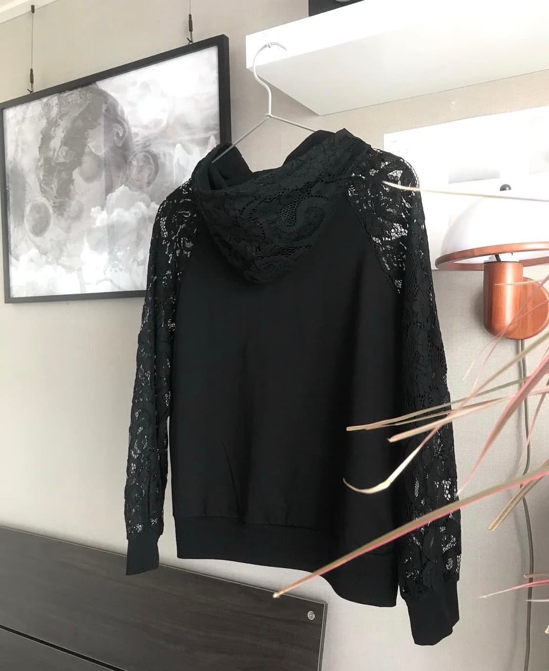 도요샛 빈티지 레이스 후드탑 상품이미지2