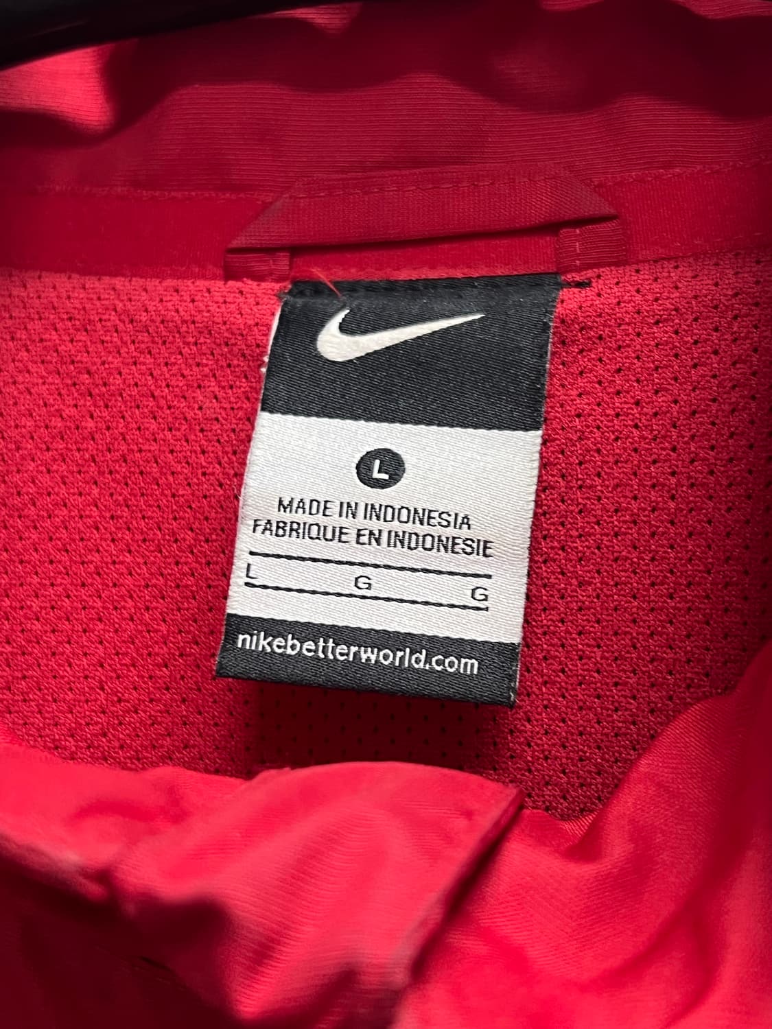 나이키 올드스쿨 바람막이 자켓 레드/블랙 상품이미지4