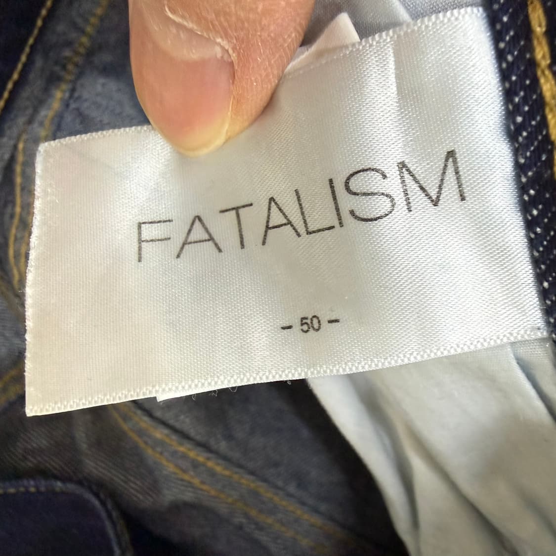 50 페이탈리즘 와이드 데님팬츠 0121T2 상품이미지4