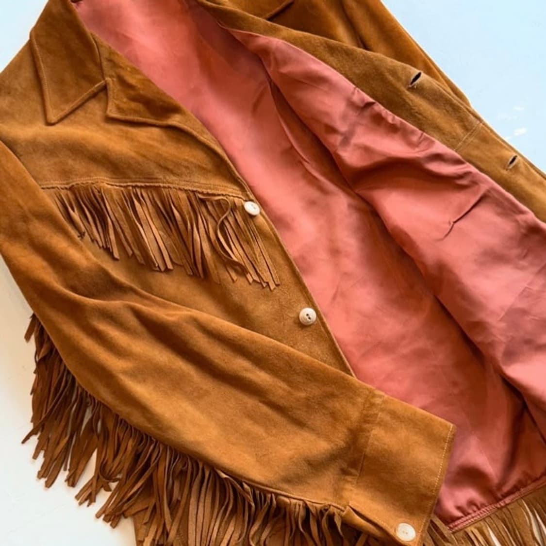 70년대 웨스턴 프린지 스웨이드 자켓 상품이미지4