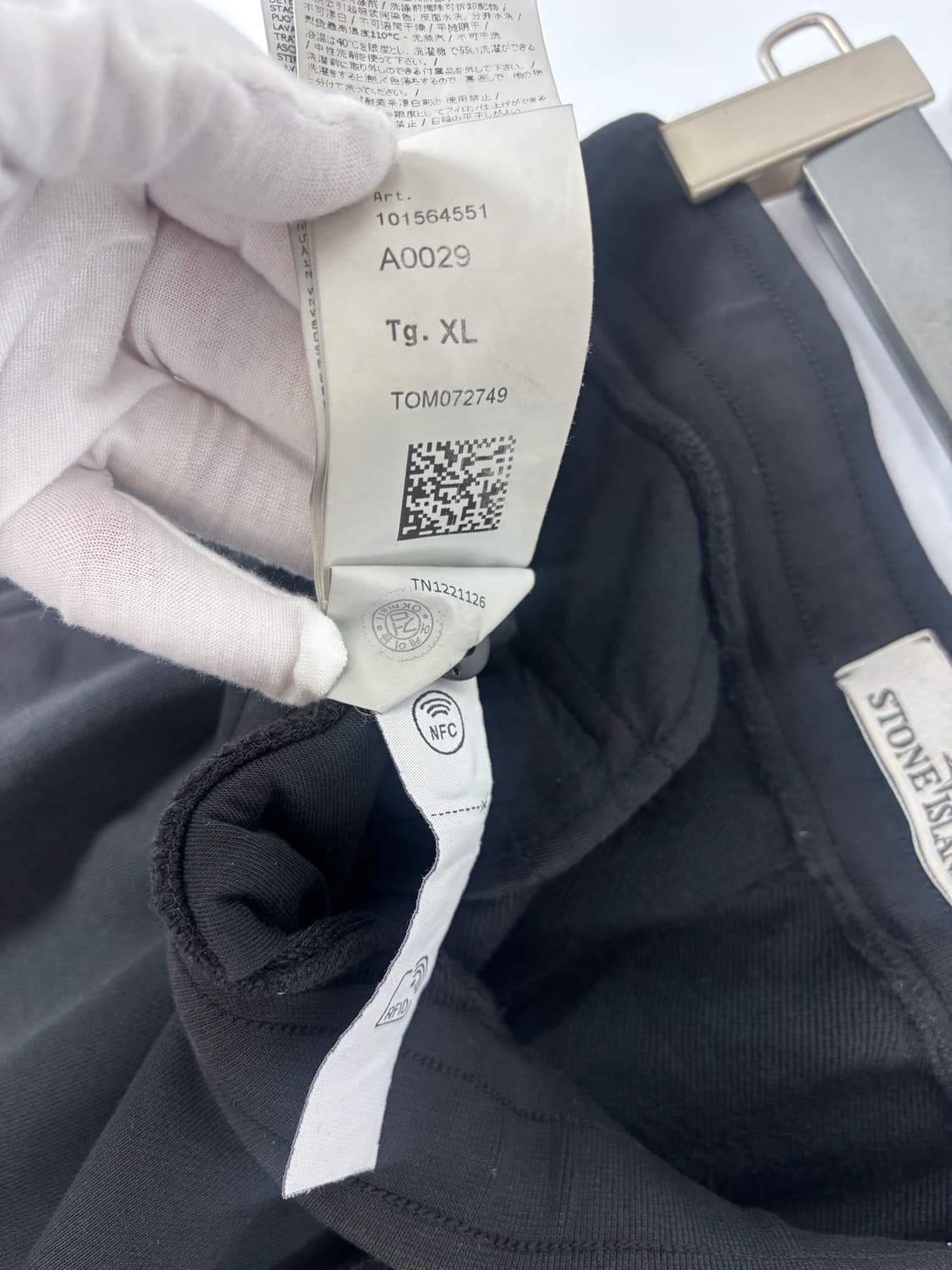 (23SS)스톤아일랜드 코튼 플리스 카고 팬츠 블랙XL 상품이미지6