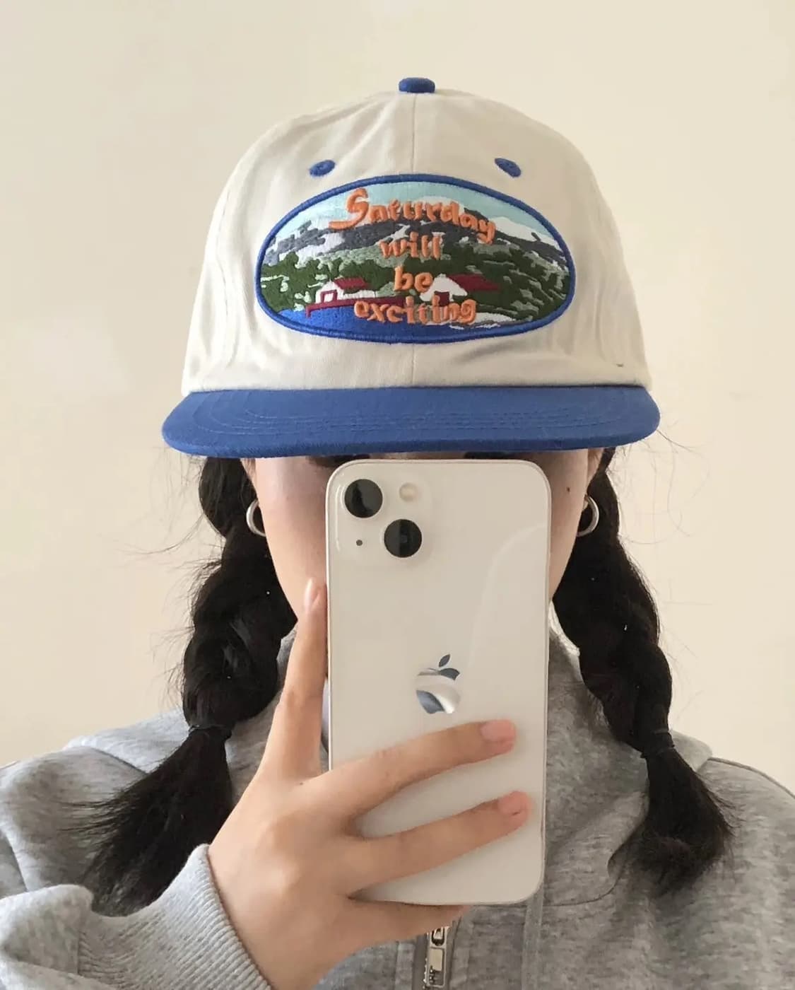 빈티지 마운틴 자수 볼캡 모자 상품이미지1
