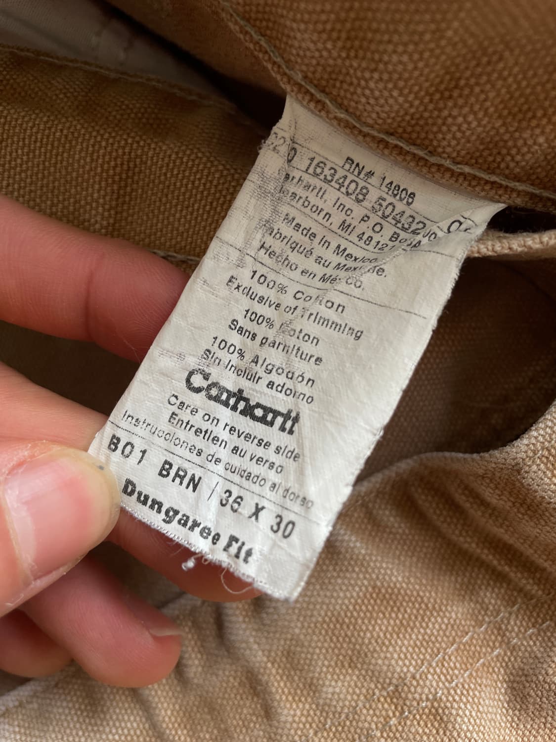 Carhartt double knee B01 BRN 상품이미지9