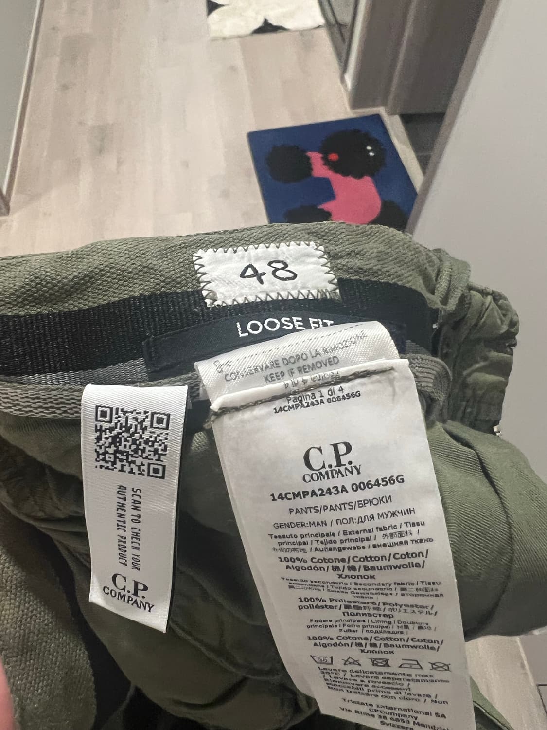 Cp컴퍼니 바틱 루즈 카고팬츠 48 상품이미지5