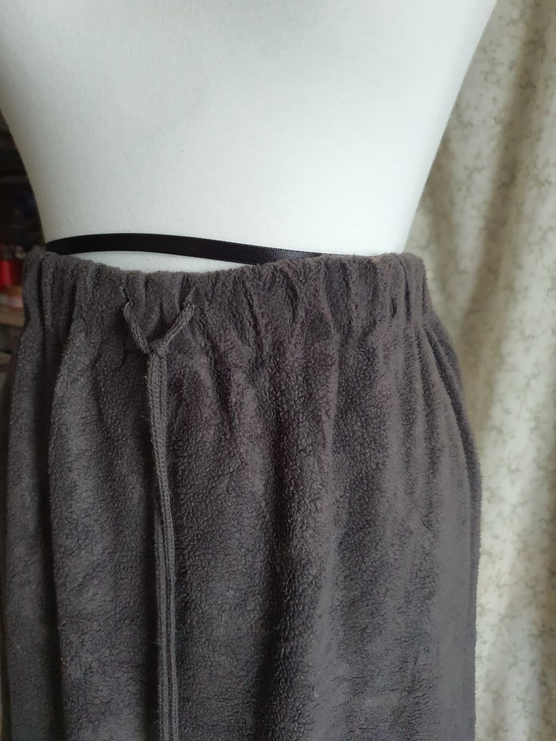 [모리걸] 브라운 융기모 롱 스커트 상품이미지3