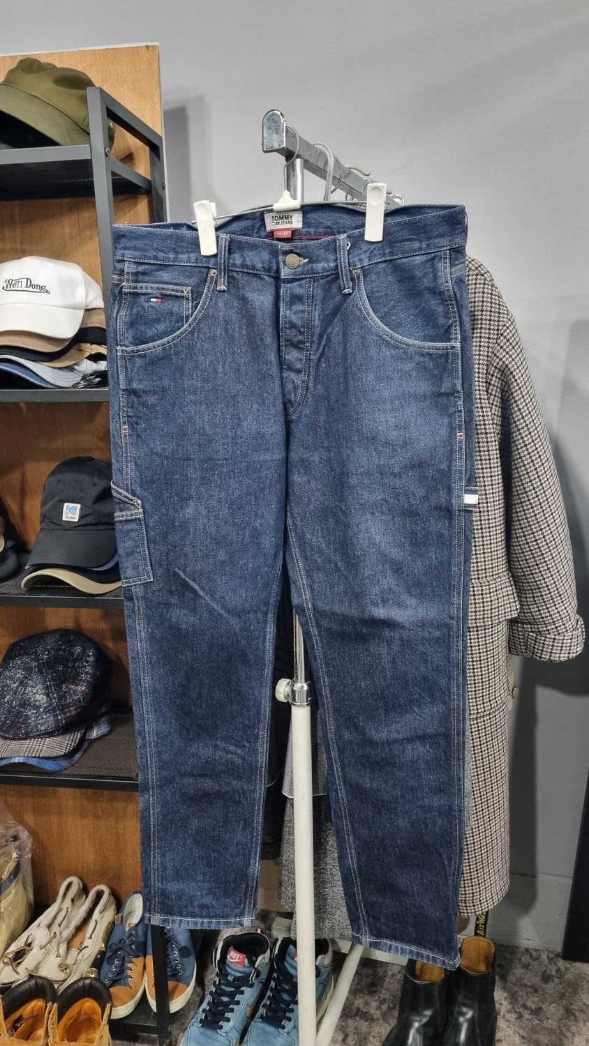 타미진 테이퍼드 카펜터진 허리단면46(34~35) 기장103 상태8/10 상품이미지1