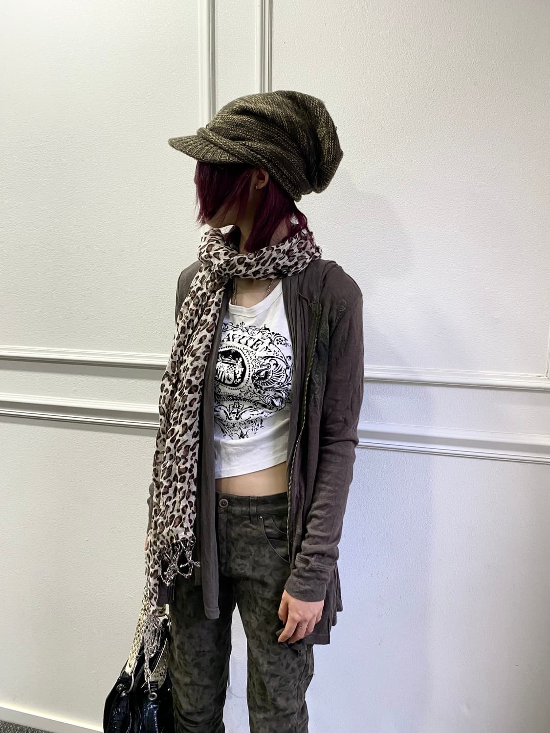 Crop Unbalanced Cardigan 상품이미지3