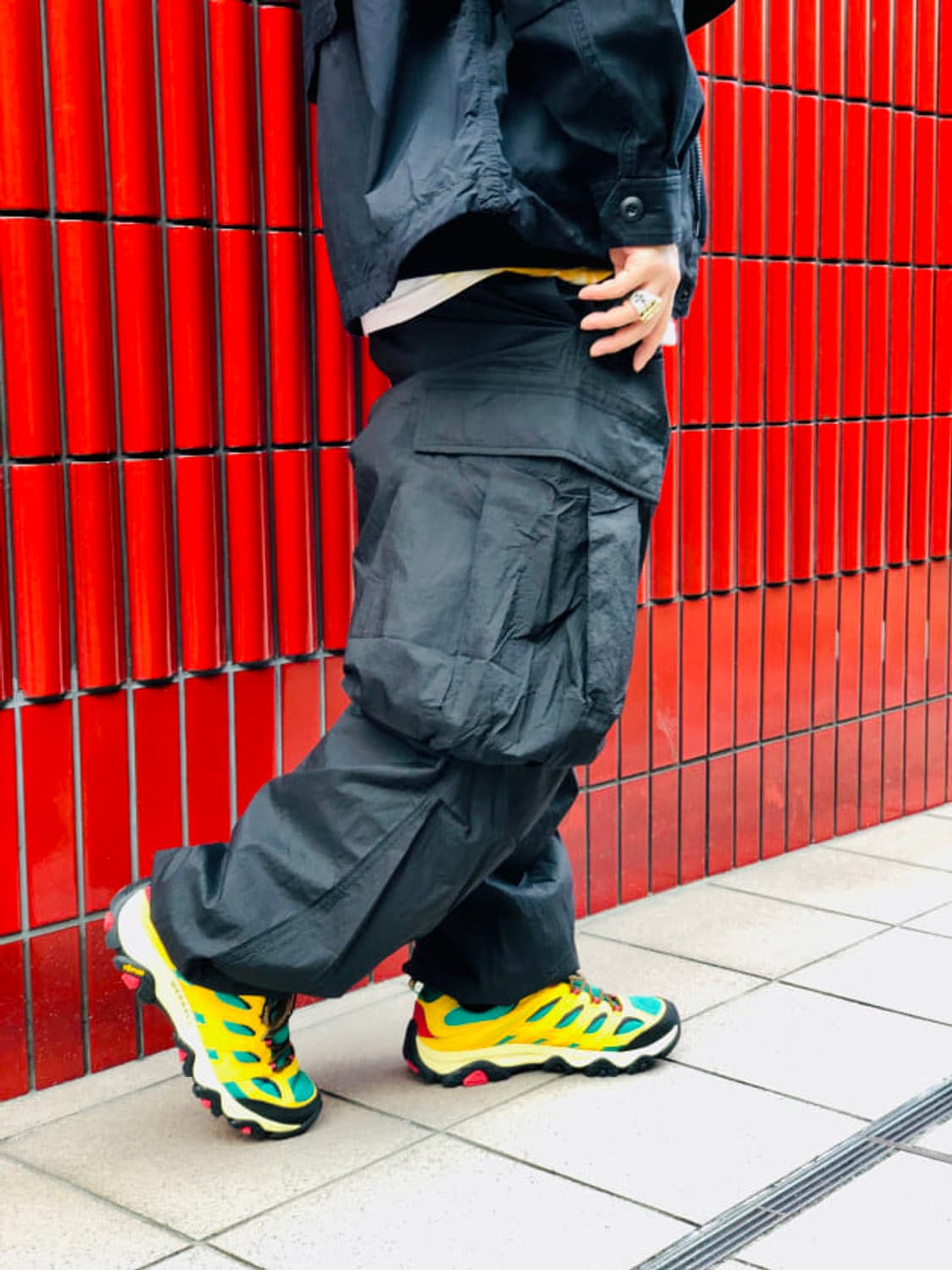 빔즈 빅 포켓 나일론 이지 카고 팬츠 M 상품이미지1