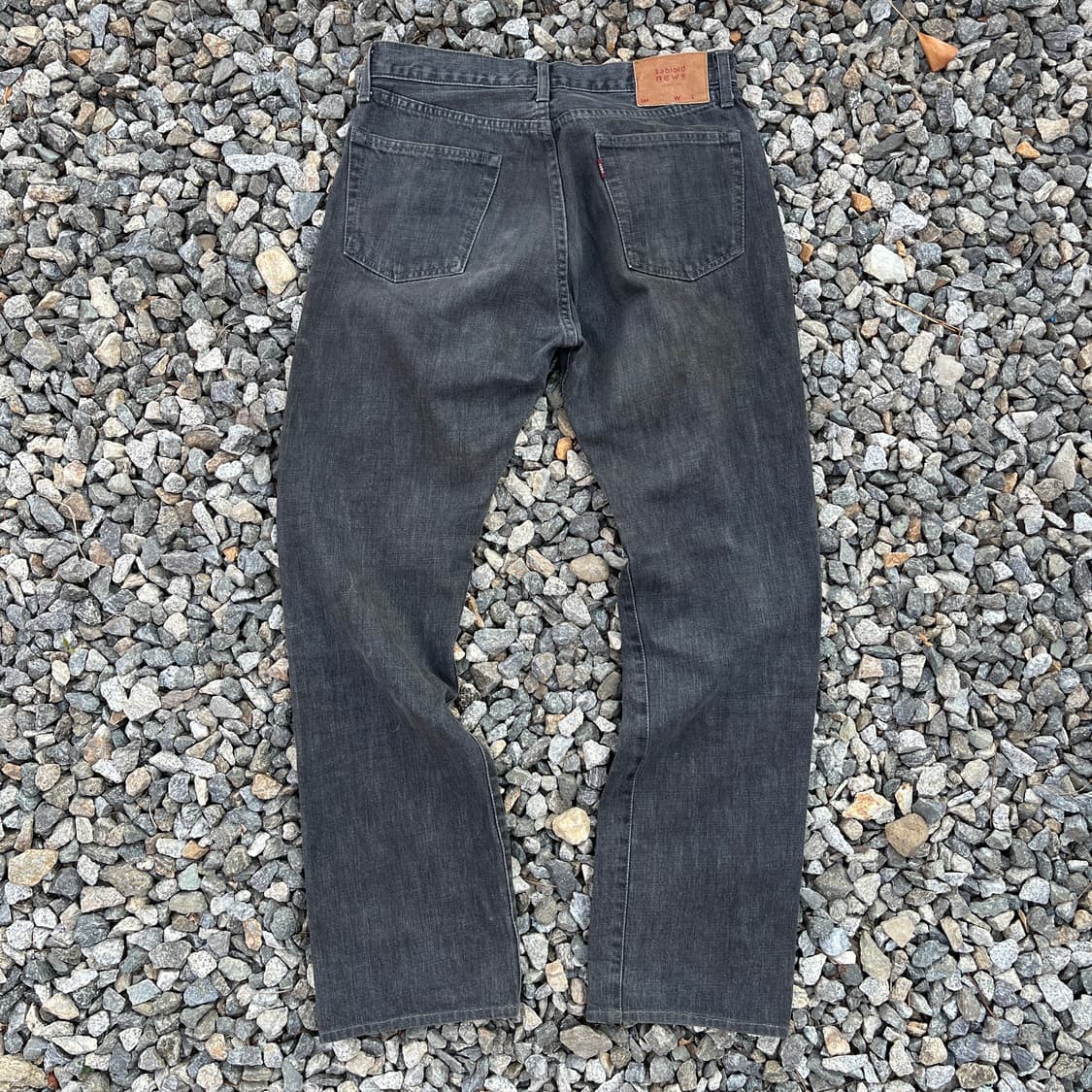 Tabloid News(made japan) 빈티지 흑청 데님(실측확인) 상품이미지6