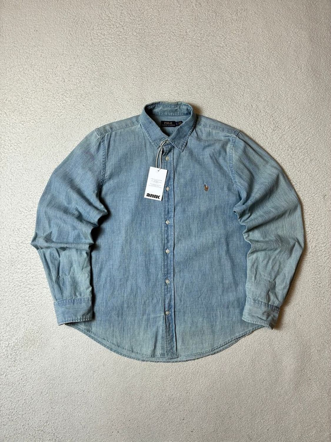 폴로 랄프로렌 샴브레 페이딩 데님 셔츠 PN8033 상품이미지1