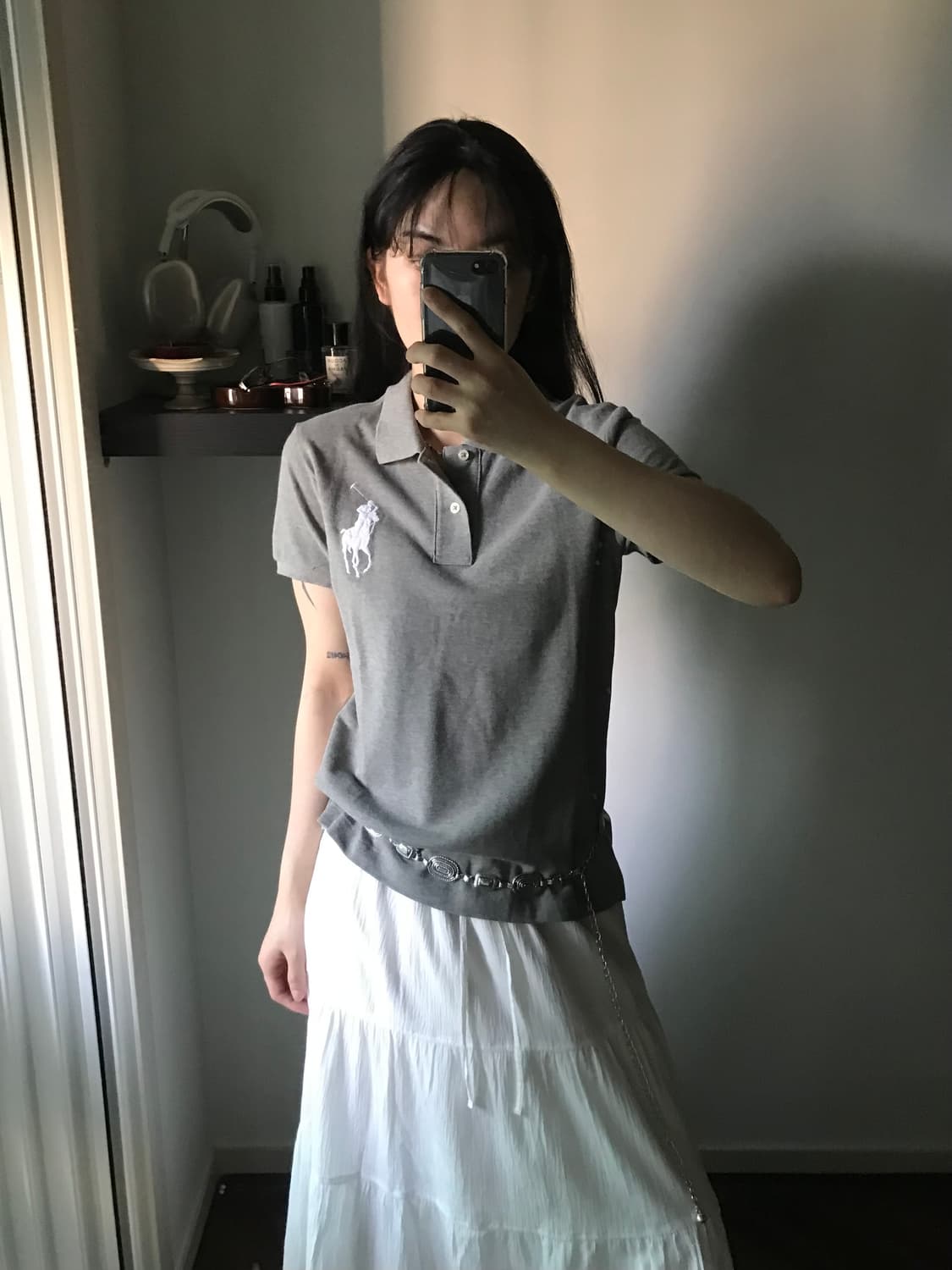 폴로 랄프로렌 빅 포니 그레이 여성용 카라티  상품이미지3