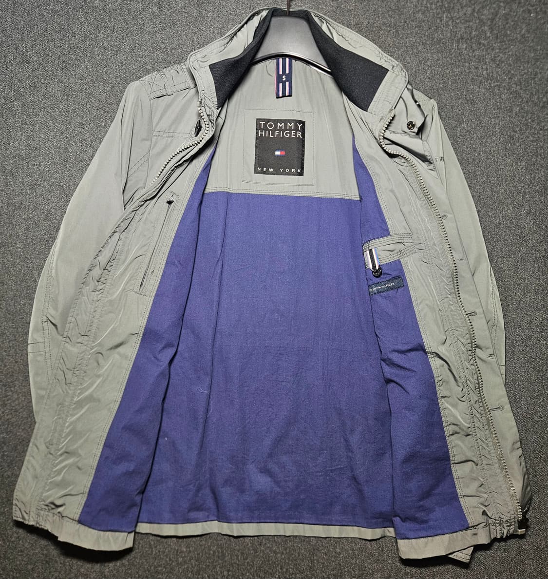 타미힐피거 포켓 야상 자켓 S 회색 상품이미지4