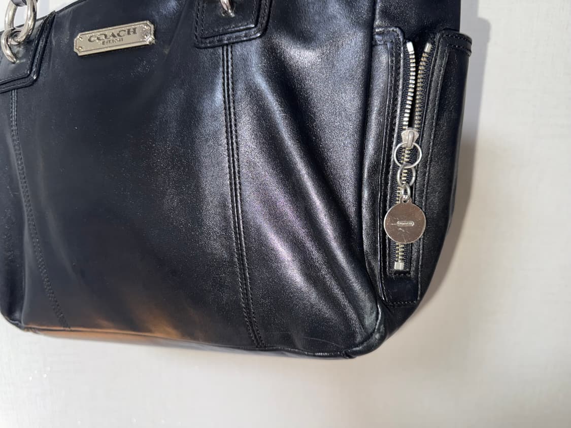 코치 가죽 숄더백 블랙 상품이미지5