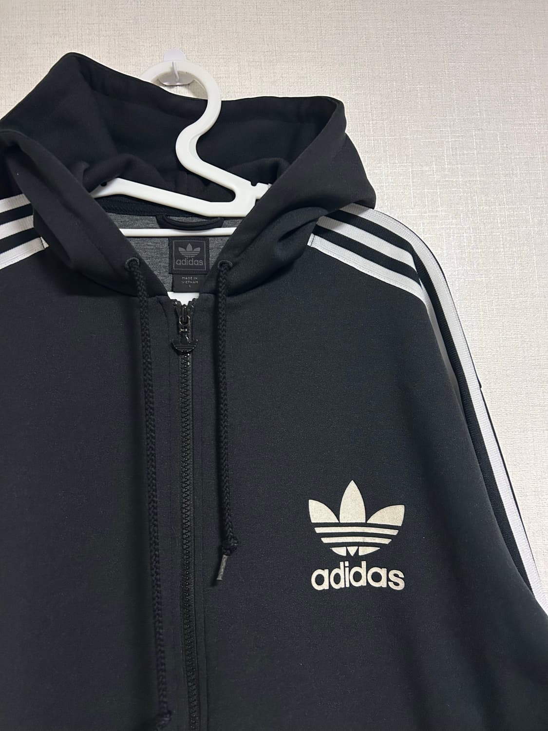 00s 아디다스 플락 후드 집업 져지 블랙 L 100  상품이미지5