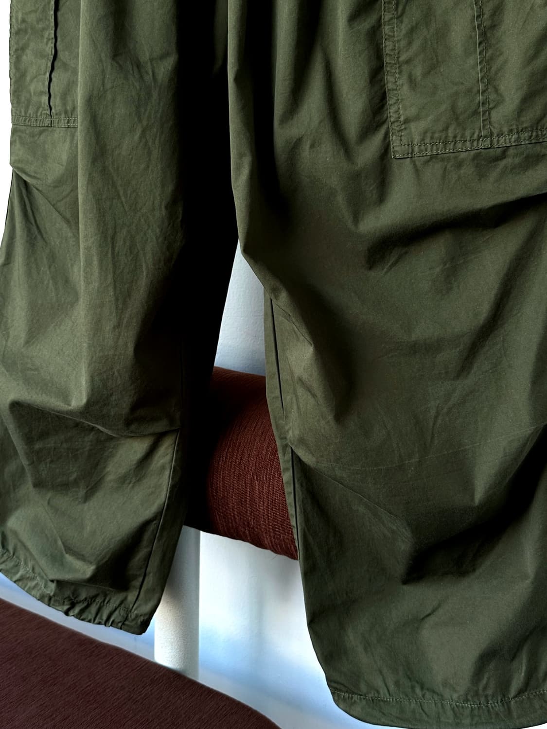 Military design cotton wide cargo pants 상품이미지3