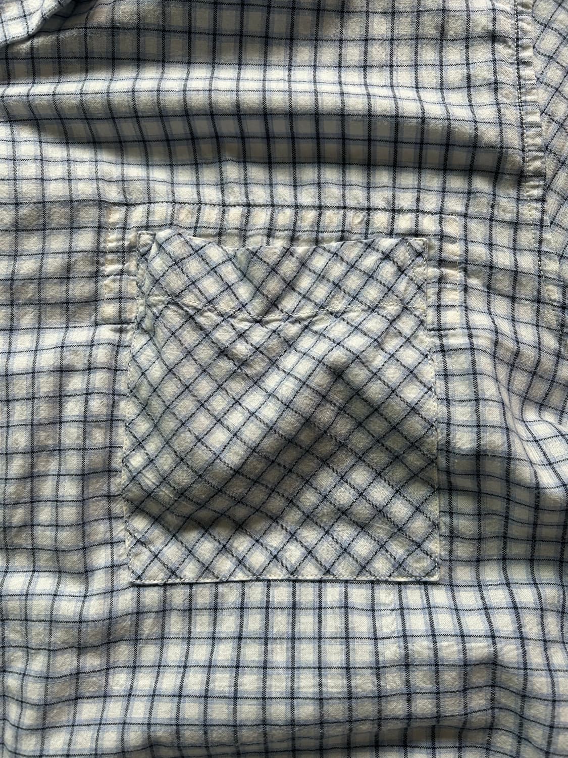 모델 김원중님 착용 Original madras 반팔 셔츠 상품이미지4