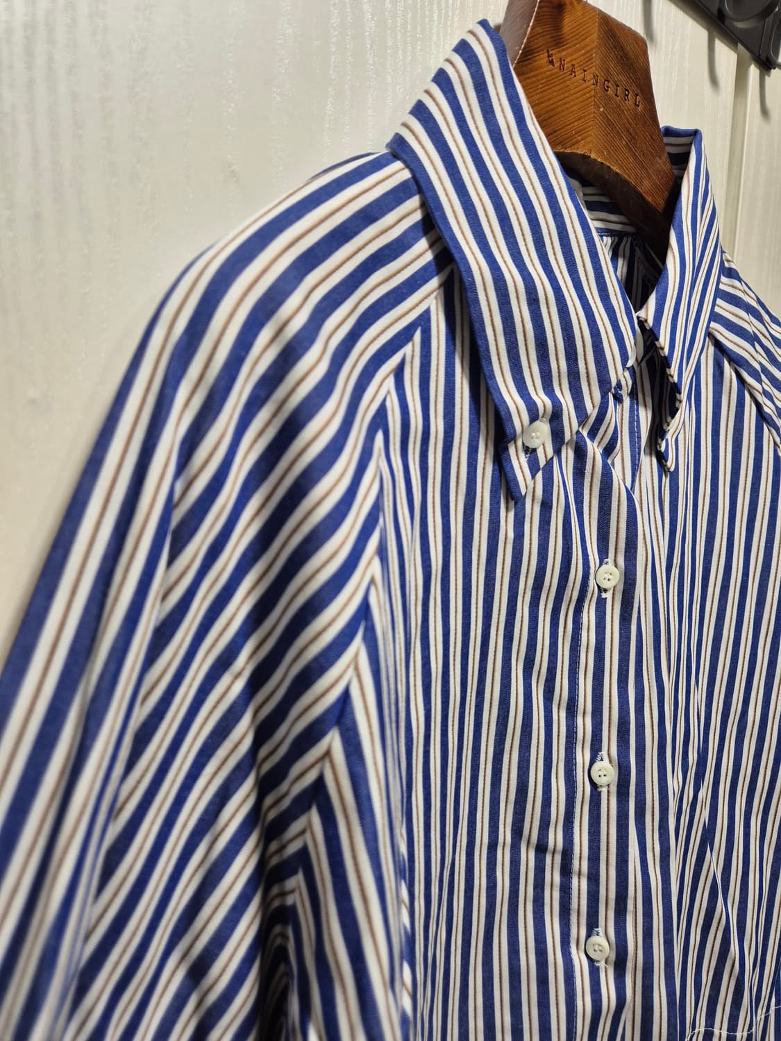 (세일)(새상품) 크롭 스트라이프 셔츠 상품이미지5