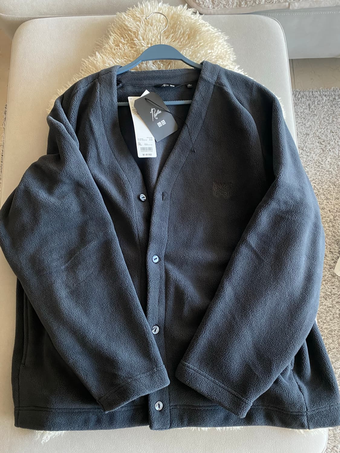 유니클로 니들스 플리스 후리스 다크 그레이 회색 XL 새상품 상품이미지1