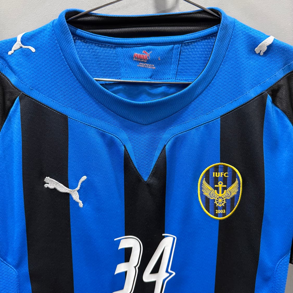 L 푸마 인천 유나이티드 축구팀 34 마킹 유니폼 반팔 티셔츠 상품이미지3