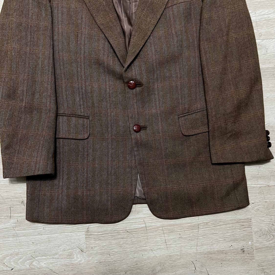 닥스 모직 싱글 블레이저 정장자켓 [브라운] 97-85-175(M/95) 상품이미지3